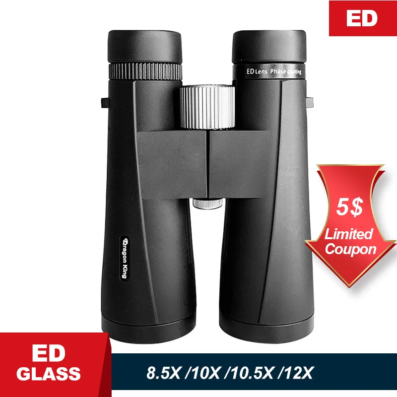 Мощный бинокль ED Telescope 10x4 2/12x50 с покрытием SMC HD BAK4 призмы/ультра широкий угол