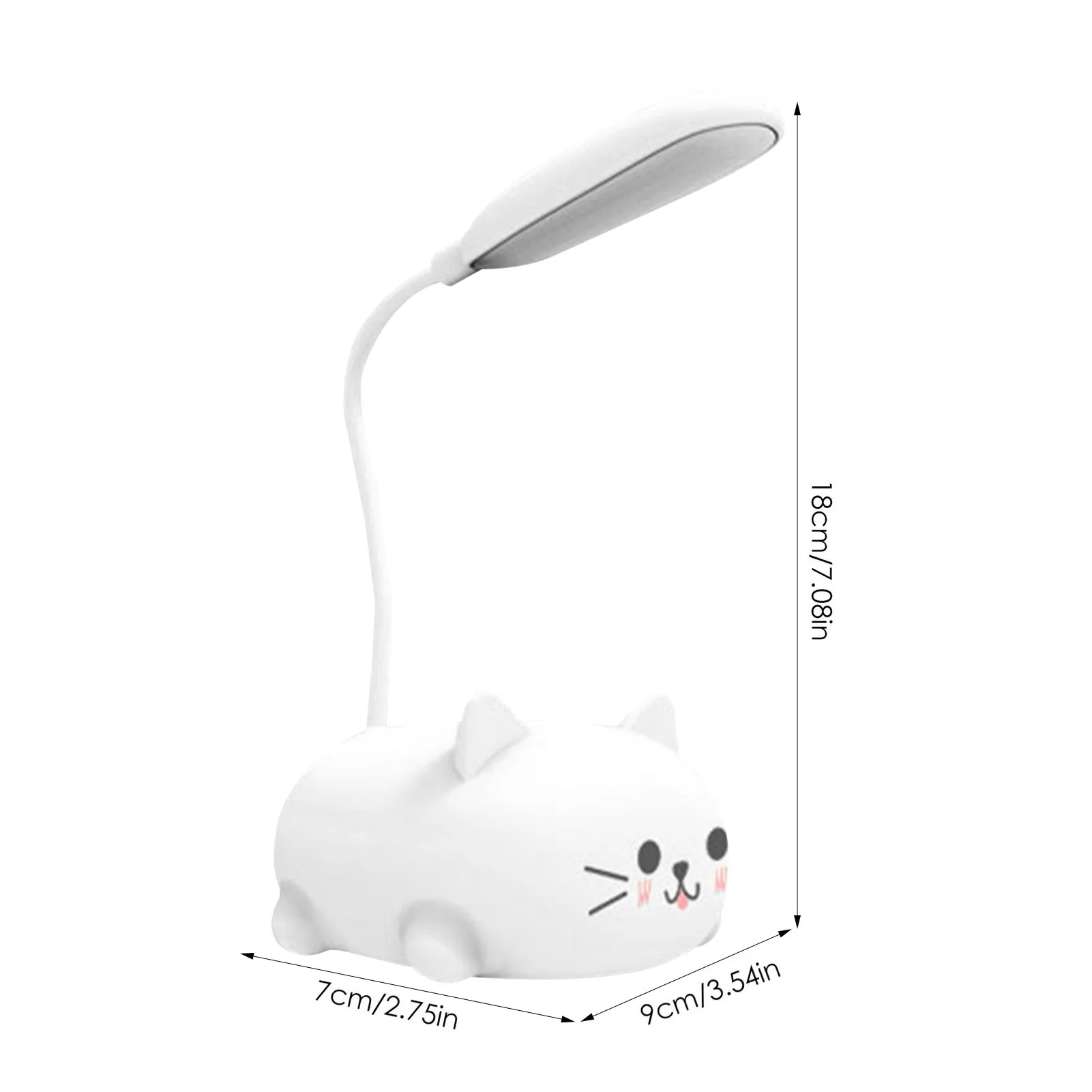 Mini Cat USB Lamp LED Desk Lamp For Kids 360 Adjustable Cute Warm Night Light USB Charging Table Lamp Bedroom Desktop Decoration images - 6