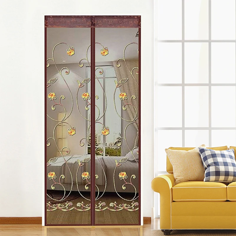 Летняя Магнитная сетчатая занавеска от насекомых летающих жуков автоматическое