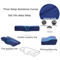 2022orthopedic memory foam pillow neck protection slow rebound pillow butterfly shaped health cervical neck bedding dropshipping
