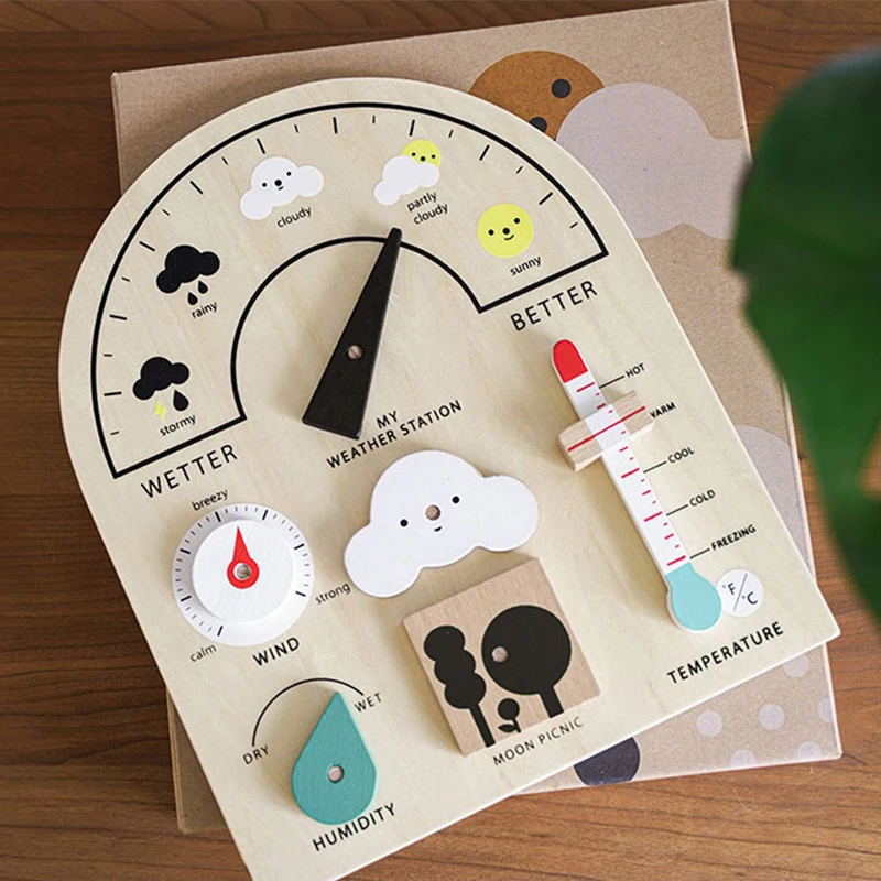 

Early Education Puzzle My Weather Station Weather Cognition Sensory Companion Gift Baby Birthday Gift