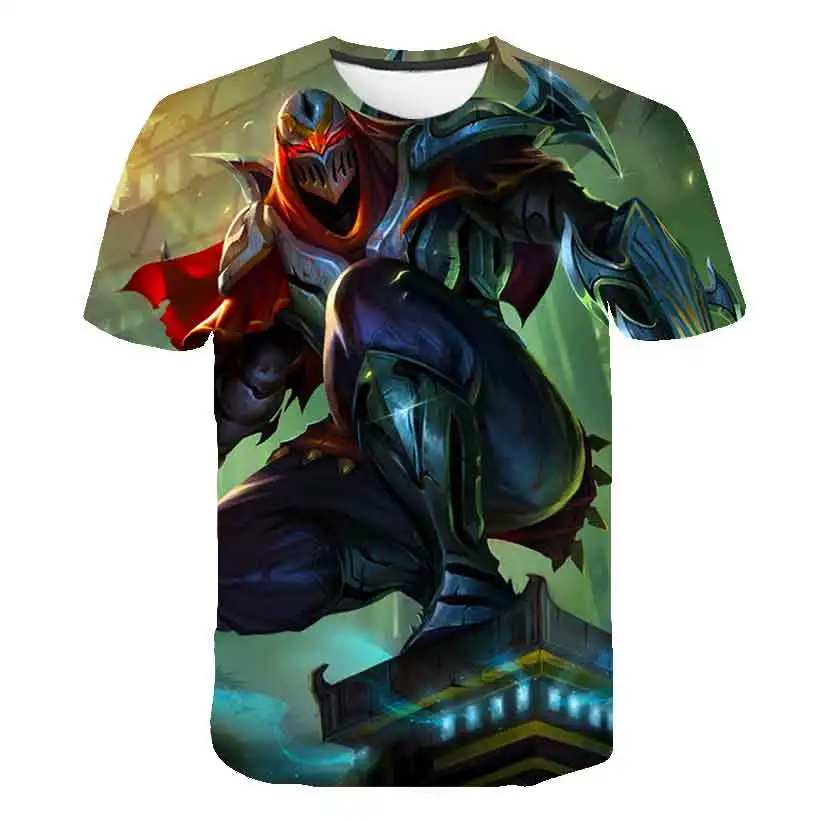 

Popular Games LOL Character Lovers Men's Women's Cosplay Fashion T-Shirt Tops Summer New