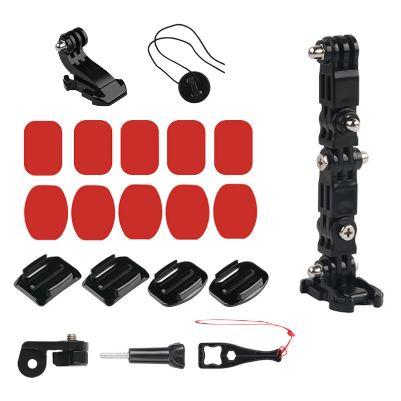 Регулируемое крепление на шлем для подбородка изогнутое боковое клейкое GoPro Hero 10