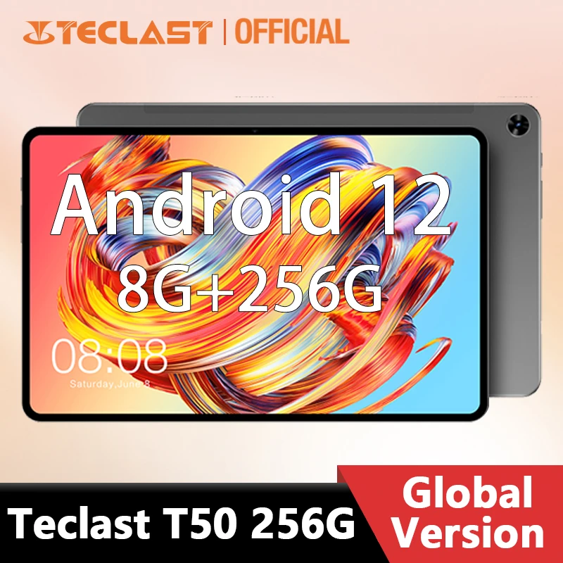 

【NEW】Teclast T50 8GB RAM 256GB ROM Tablet 11" 2K Android 12 2000x1200 UNISOC T616 Octa Core 4G Network Type-C 18W Fast Charging