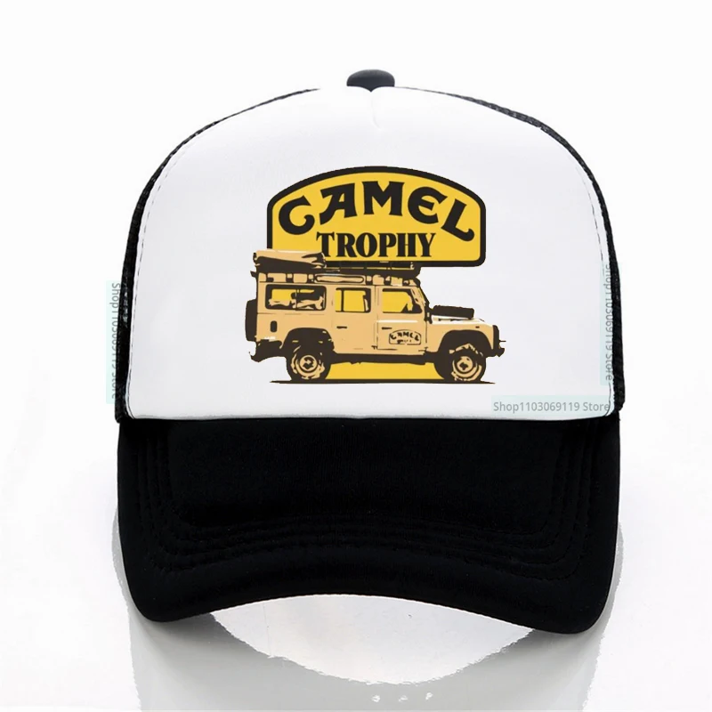 

Camel Trophy Racing Baseball Cap Vintage Outdoor Travel Mesh Breathable Trucker hats Summer Unisex Adjustable snapback hats