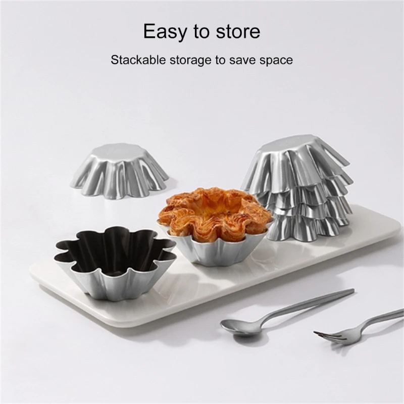4 шт. формы для яиц пирогов алюминиевые маленькие кексов хлеба T21C