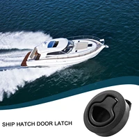 black boat flush pull hatch slam latch for rv yacht camper deckdoordrawertackle nylon 2 hole anti uv boat accessories