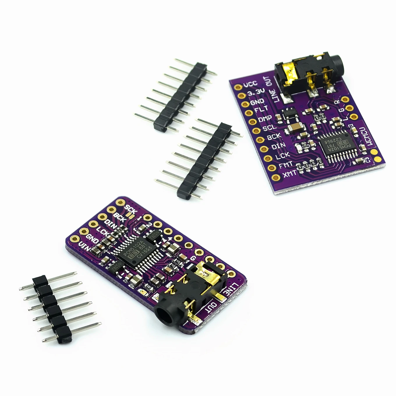 Плата DAC декодера интерфейса I2S PCM5102A, модуль плеера для Raspberry Pi pHAT, плата формата, цифровая аудиоплата PCM5102