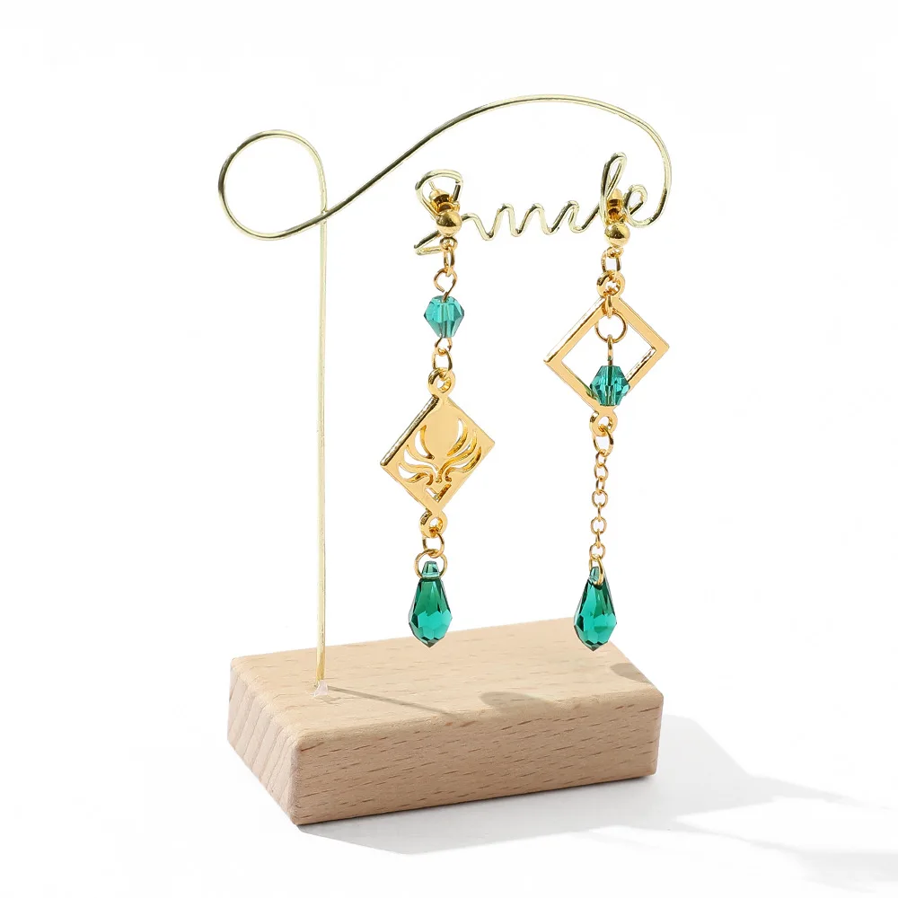 

Genshin Impact Stud Earrings Original Xiao Genshin Earrings for Women 7 Element God eye earrings noble brincos