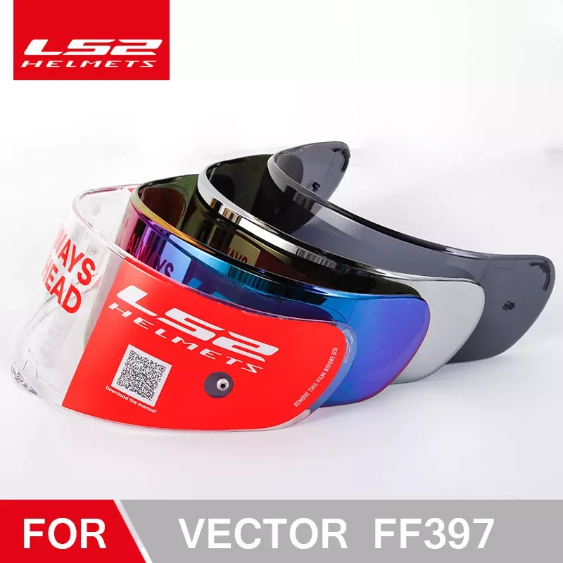 

LS2 FF397 motorcycle helmet visor clear dark smoke multicolour silver shield vizard suitable for ls2 VECTOR helmets lens
