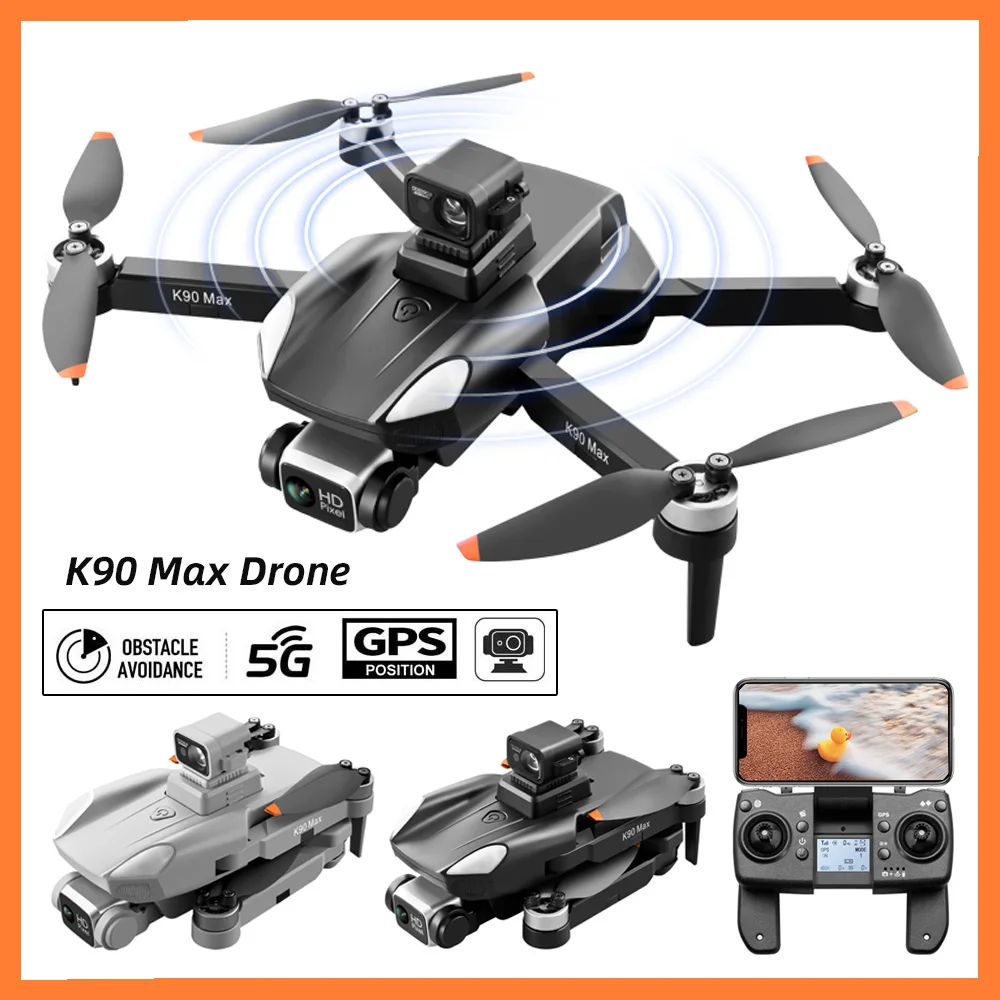 

Складной Квадрокоптер K90 Max 4K с камерой, GPS, Wi-Fi