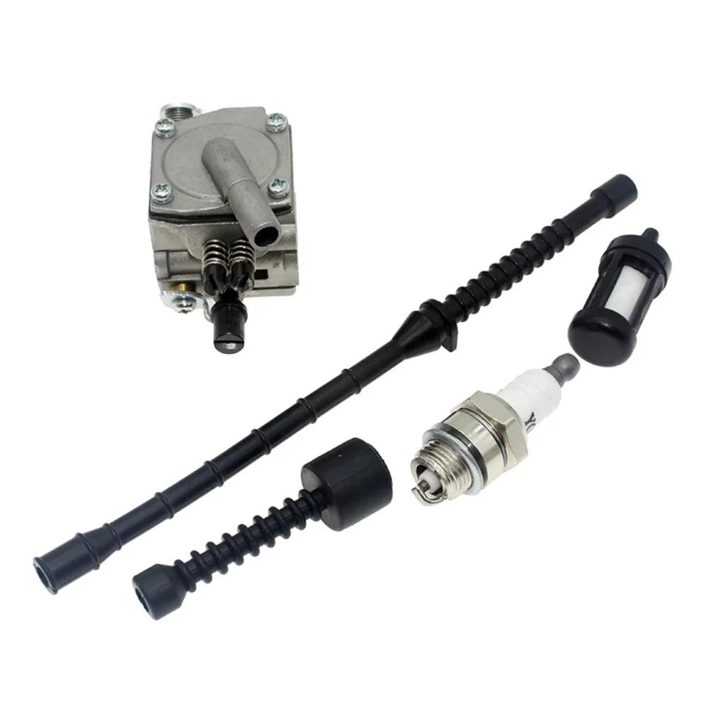 Фото Комплект карбюратора для бензопилы Stihl 038 MS380 MS381 038AV, карбюратор Super Magnum, топливный фильтр, штуцер топливной магистрали, аксессуары для садового электроинструмента. №5
