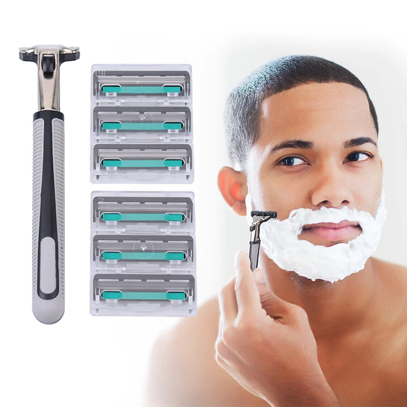 

1PC Men's Manual Shaver 2 Layers Razor Shaver With 30 Blades for Men Shaving Women Hair Removal
