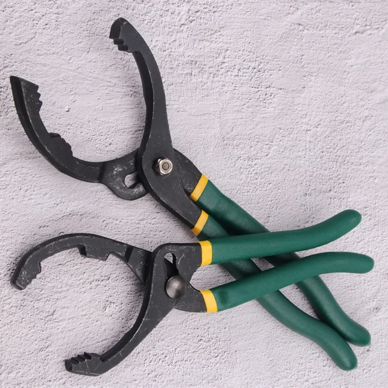 Car Filter Removal Pliers Oil Filter Wrench Pliers Home Universal Tools for Car Repair Locking Grip Vise Spanner Oil Core Plier