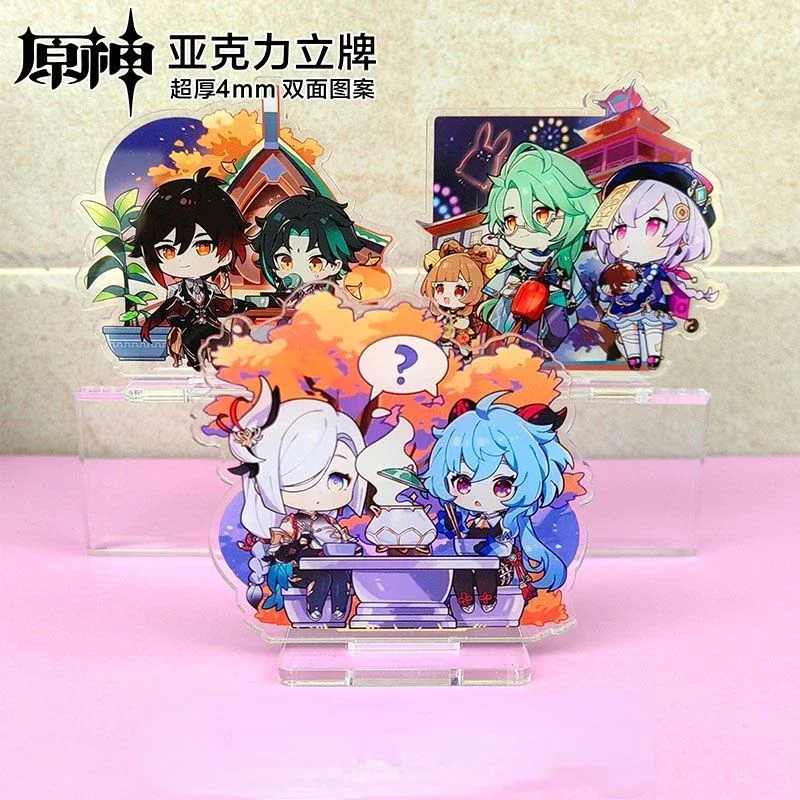 MiHoYo ударный фонарь РИТ многоместные встречи Hd акриловая фигурка стенд модель