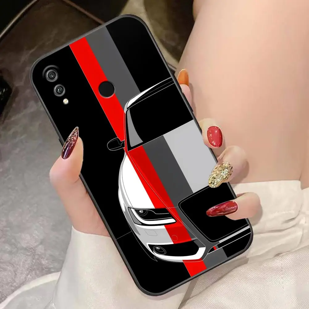 Case For HUAWEI Honor 9X 8 8X Max 80 70 60 50 30 20 10 10I NOTE 10 Lite Pro Case Funda Coque Shell Capa Luxury Cars Black A-Audi