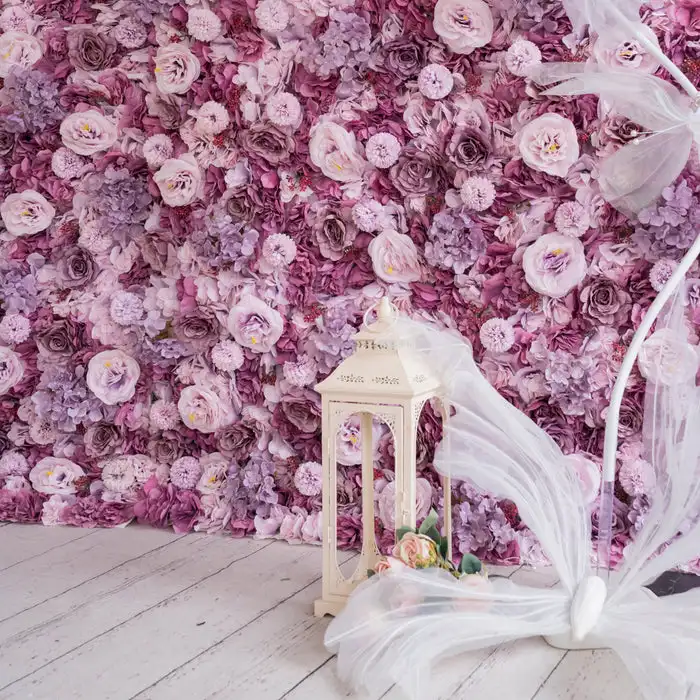 Роскошная королевская серия розовая фиолетовая Роза Орхидея Гортензия 3D