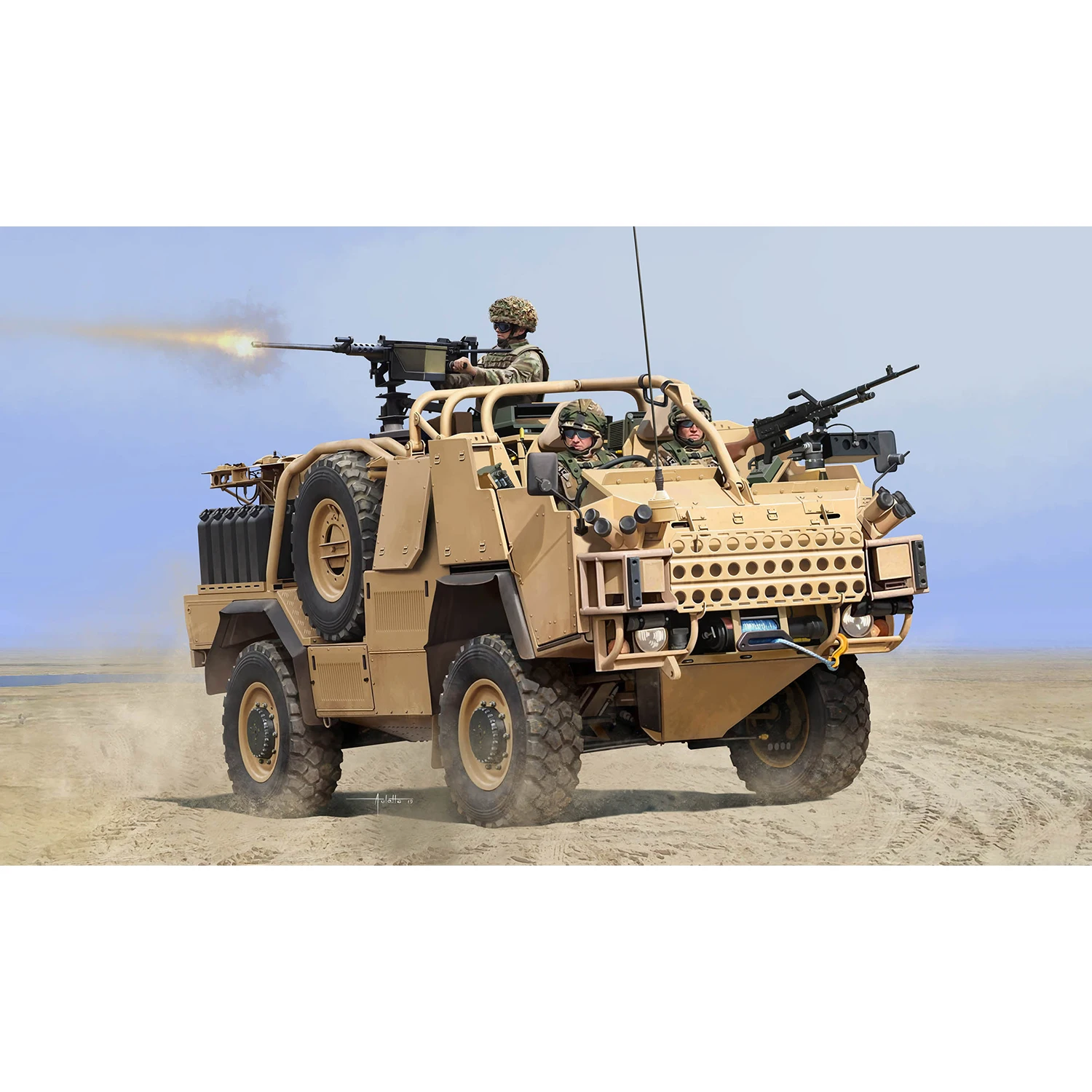

1/35 HOBBYBOSS 84521 Jackal 2 High Mobility Weapon Platform Armor Motor Vehicles Model Kits for Boys TH20200-SMT6