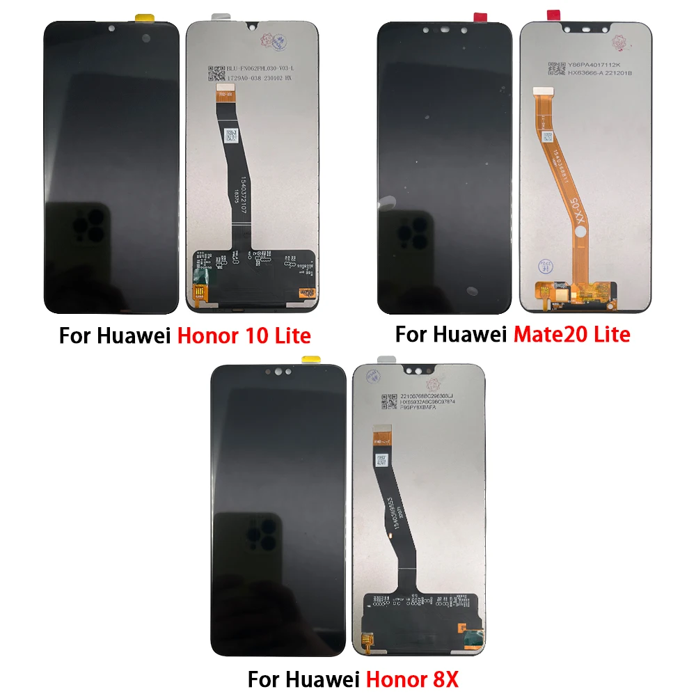 ЖК-дисплей с сенсорным экраном и дигитайзером для Huawei Honor 8X 10 Lite Mate 20 запасные