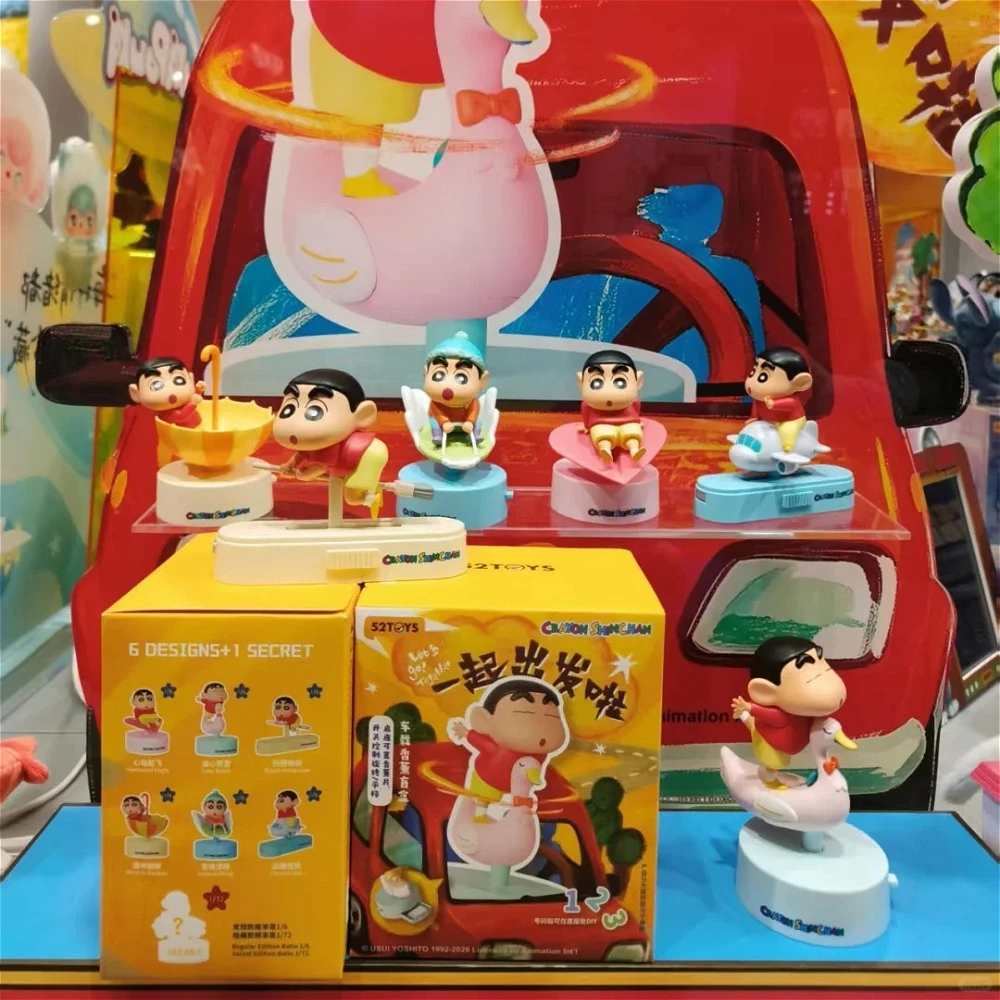 Фото Ароматизатор для автомобиля Crayon Shinchan Let's Go Together, фигурка-сюрприз в слепой коробке, милый настольный декор, игрушка-сюрприз в таинственном пакете, подарок №5