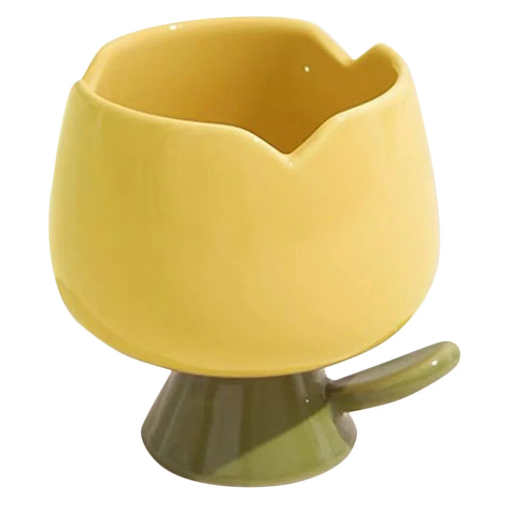 

Cup Mug Ceramic Bowl Cups Tulip Coffee Dessert Ice Cream Flower Glasses Bowlstea Salad Yogurt Fruit Tasting Condiment Appetizer