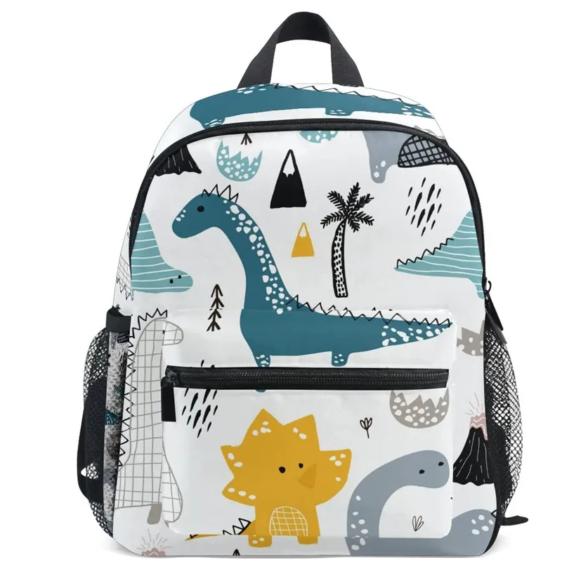 Shark Cartoon Canvas Backpack, Lightweight Travel Bookbag, Cute Laptop School Daypack For Student