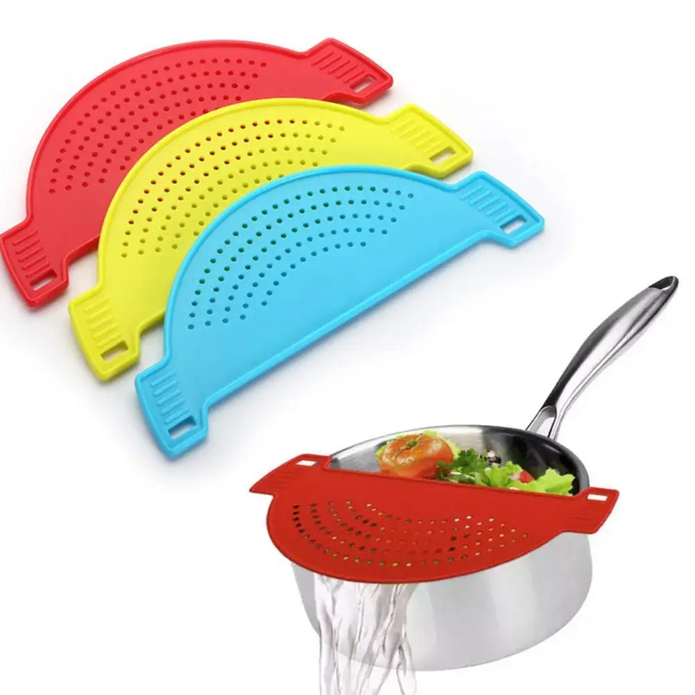 

Plastic Washing Rice Leak-proof Filter Baffle Pot Side Drainer Vegetable And Fruit Cleaning Filter Drain Basket Kitchen Supplies