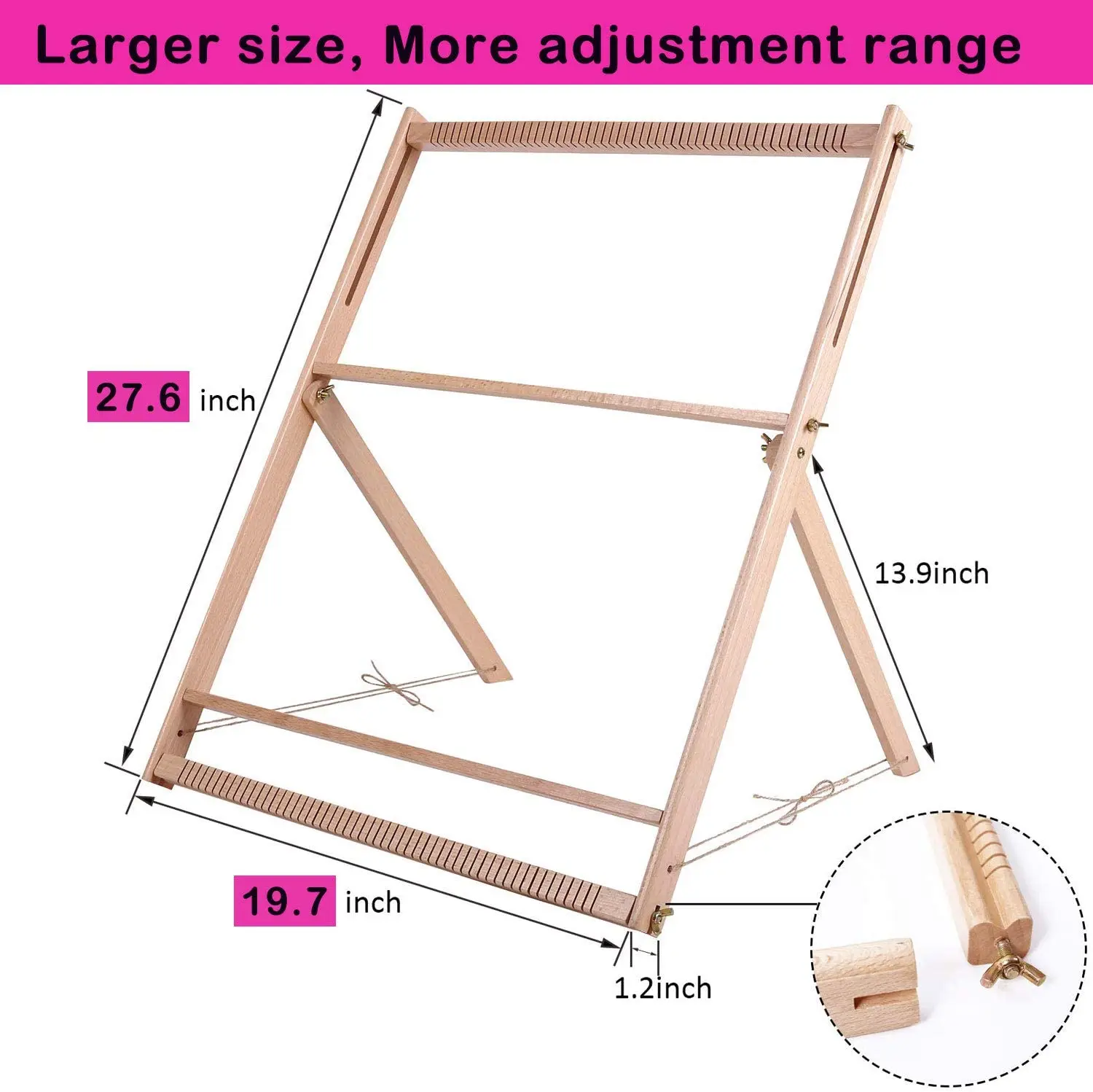 Ткацкий станок с подставкой деревянный многократный ткацкий Искусство и ремесла