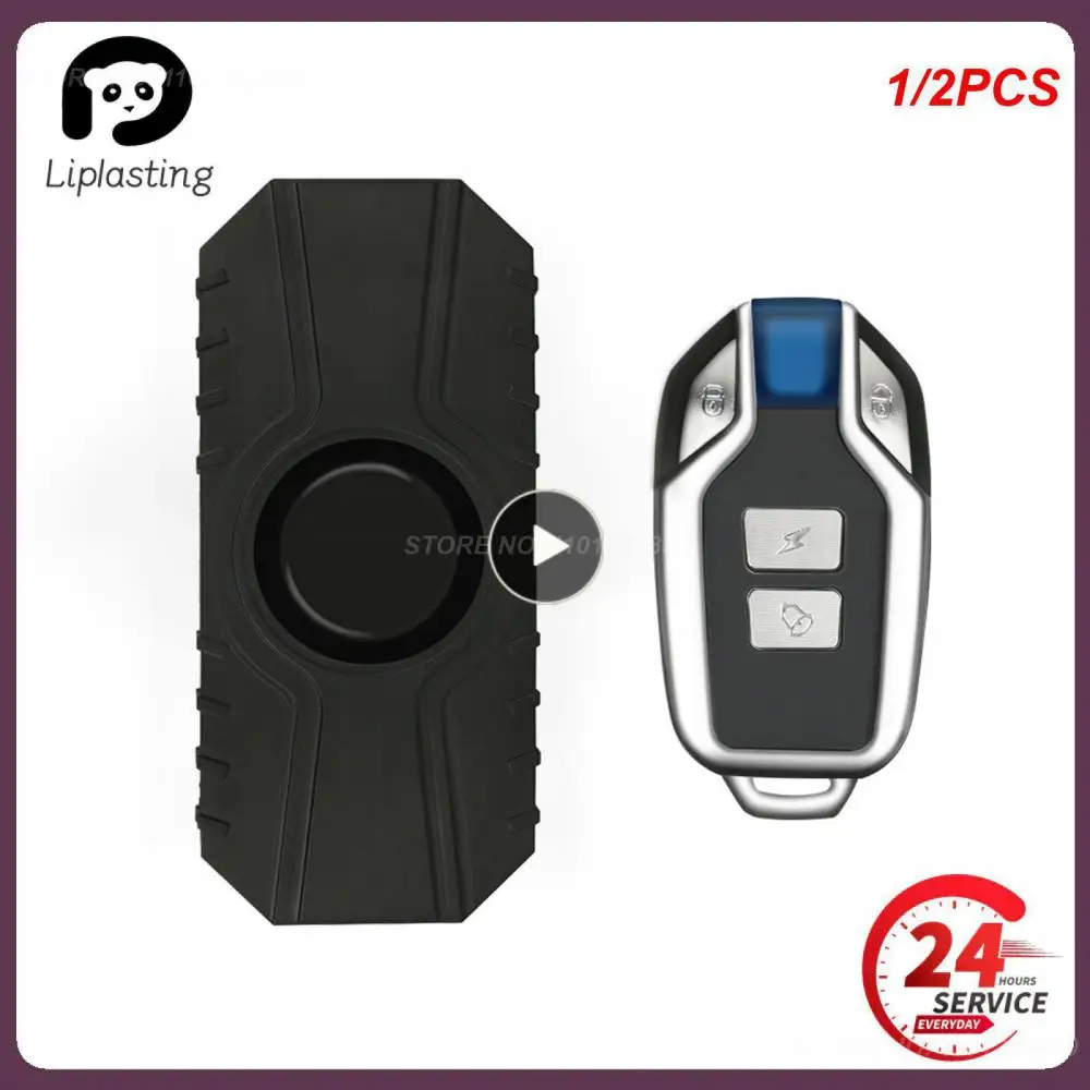 

1/2PCS Waterproof Motorcycle Alarm Bike Anti-Theft Alarm Wireless Remote Control Security Alarm 113dB Electric Car Alarm