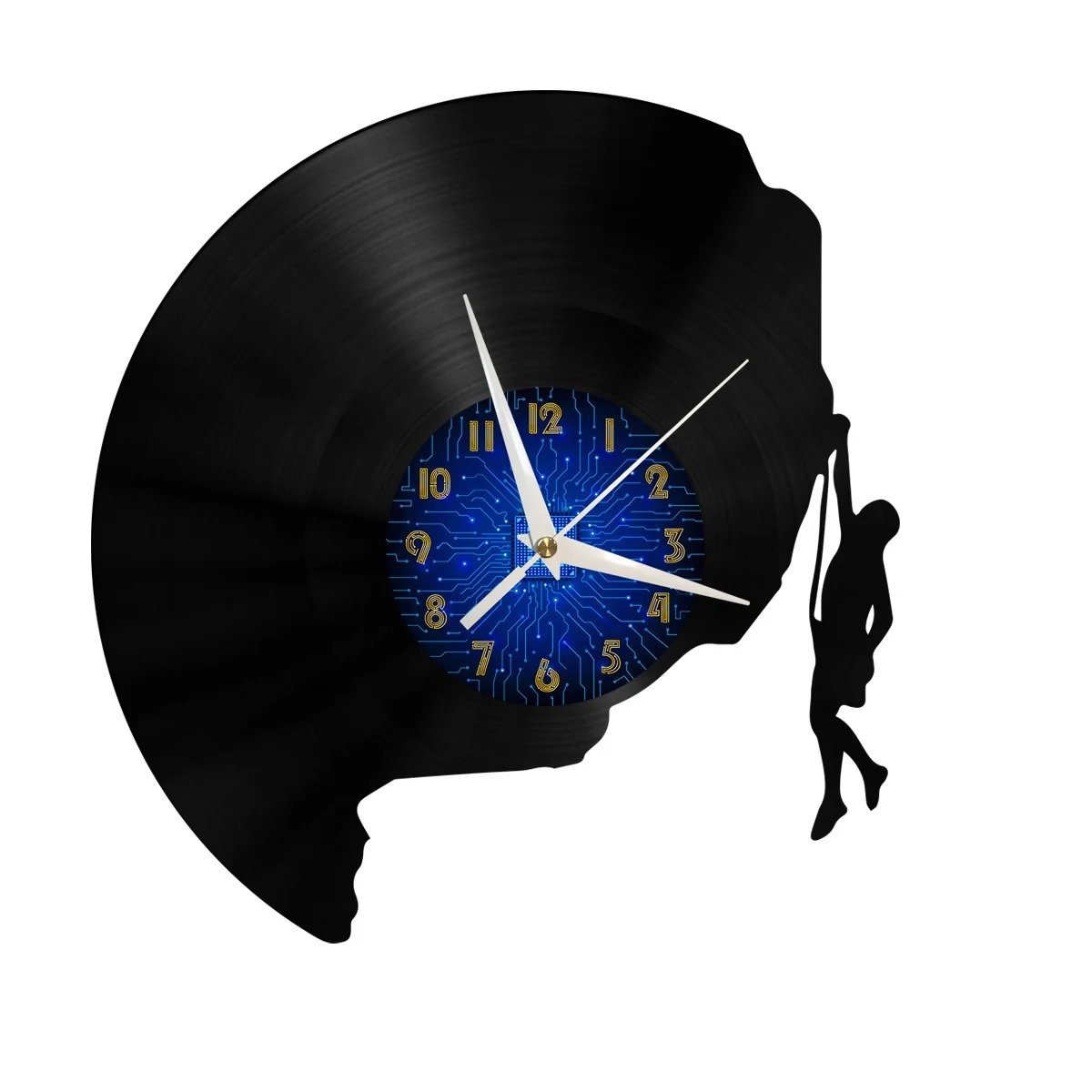 

Climb Mountains Vinyl Wall Clock, Vinyl Record Clock Wall Art Silent & Non-ticking