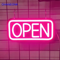 ohaneonk open led neon sign light pvc plate is opaque for restaurants shops business bar club wall light