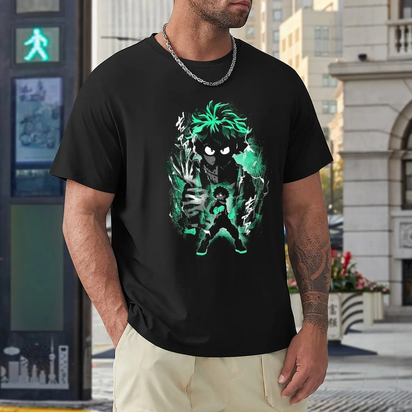 

Japan Anime My Hero Academia Deku Boku No Hero Academia T Shirts Men Shirt Fashion Clothes Graphics Sweatshirt 100% Cotton TShi