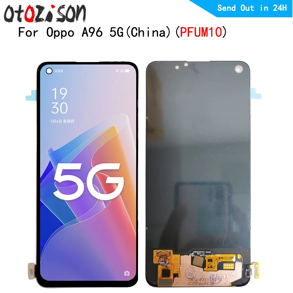 Экран AMOLED 6 43 дюйма для Oppo A96 5G (Китай) PFUM10 ЖК-дисплей экран сенсорная панель