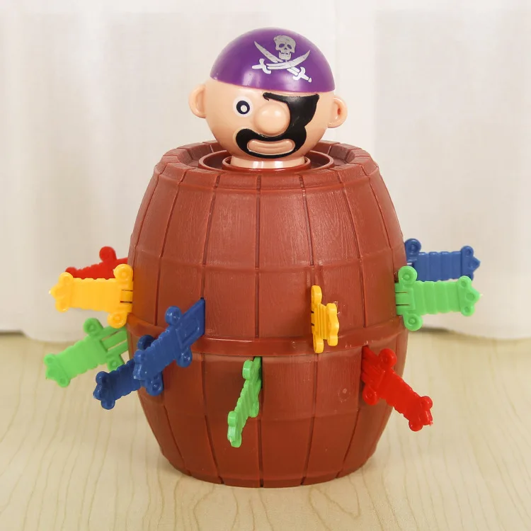 Funny Pirate Barrel Toys Lucky Game Jumping Pirates Bucket Sword Stab Pop Up Family Friend Party Game Jokes For Child Kid Gift