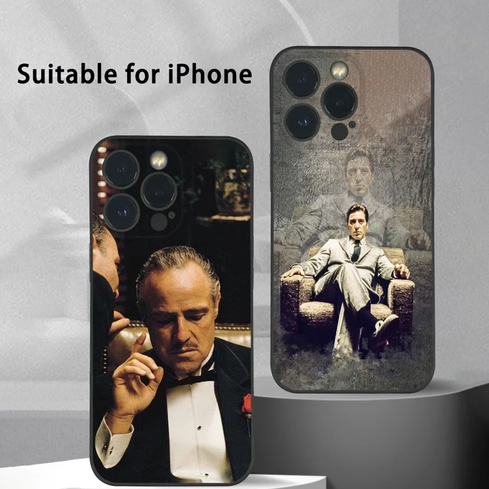 Чехол для телефона из фильма G-Godfather iPhone 16 15 14 13 12 11 Pro Max Plus Mini Frosted Soft Shell Funda