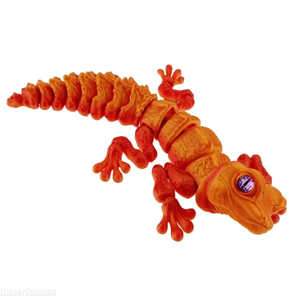 Новая игрушка-фиджет в виде ящерицы с 3D принтом шарнирная Пасхальная корзина