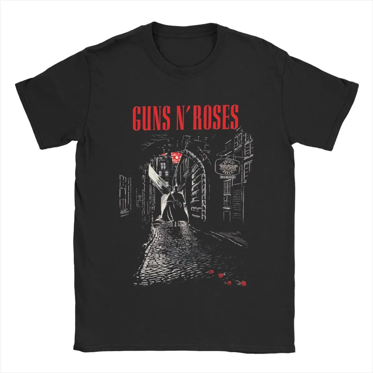 

Мужские Винтажные футболки Gun N Roses, футболки с коротким рукавом и круглым вырезом, топы из чистого хлопка с принтом