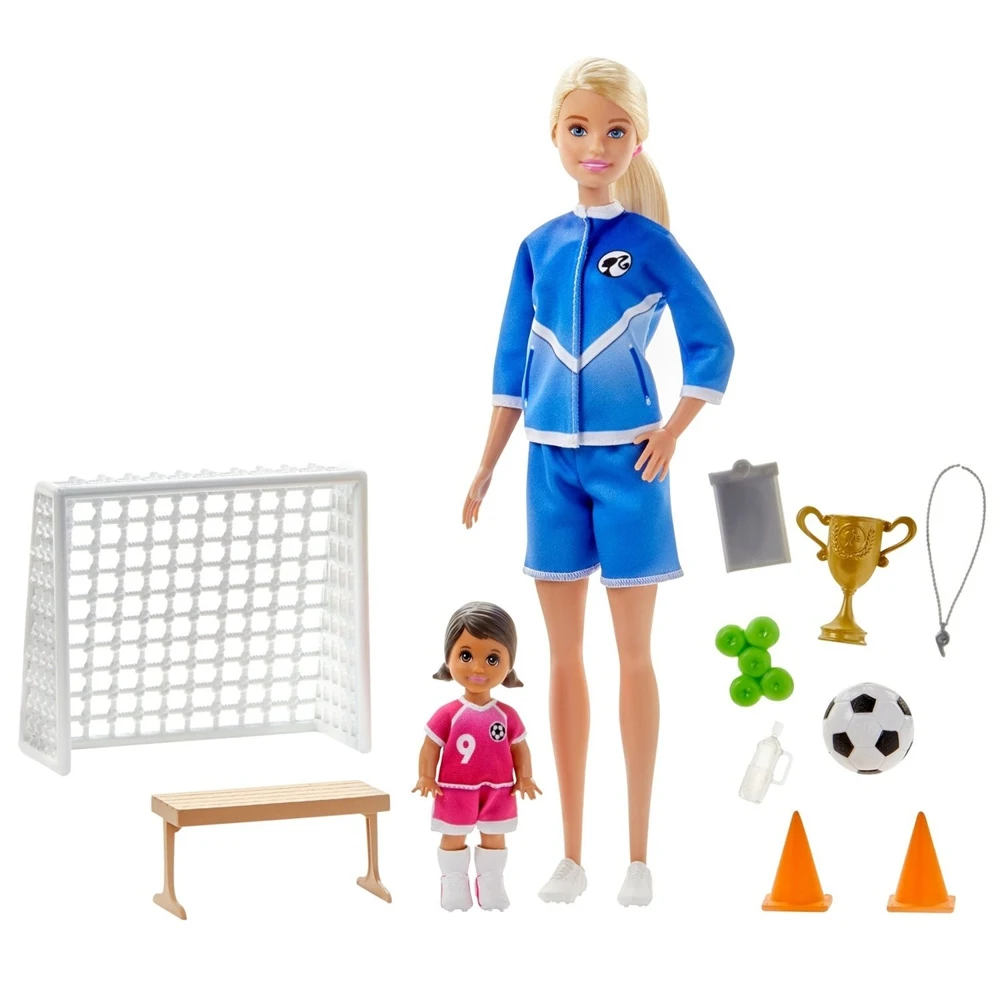 Набор игровой Barbie Футбольный тренер GLM47 кукла Барби |
