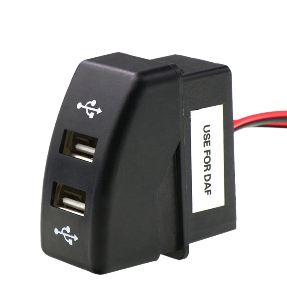 

Car Dual USB Charger 5V 2.1A Car USB Power Socket Car Accessories for DAF Truck DAF 95 XF XF 106 105 95