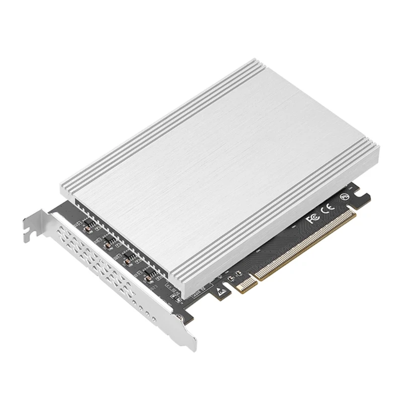 

F3KE PCIe 4.0 x16 to 4-port .2 SSD RAIDsCard Riser PCIE4.0 to .2 NVME SSD Expansion