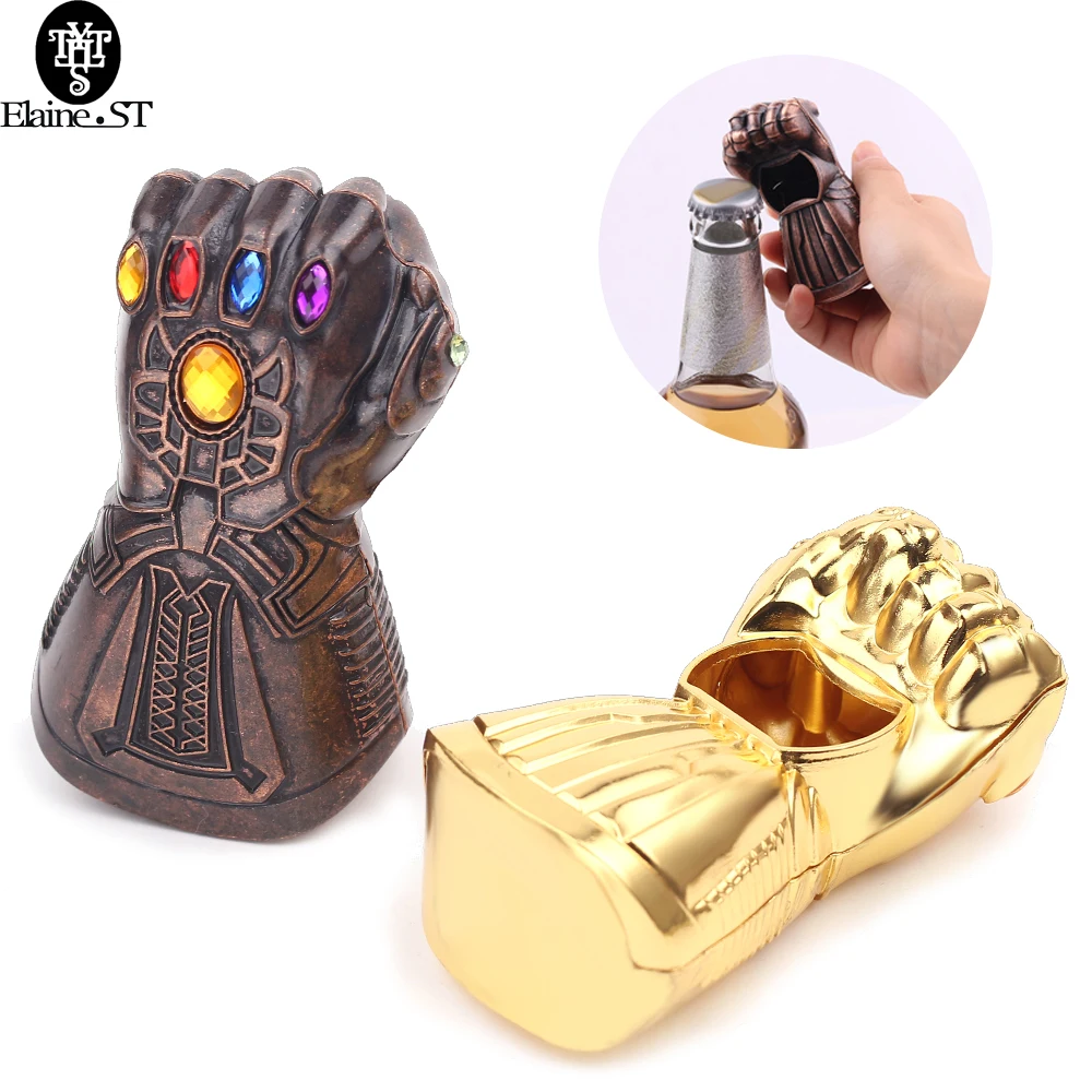 

Marvel Creative Kitchen Bar Home Bottle Opener Thanos Infinite Gloves Fist Bottle Opener Glass Bottle Cap Removal Tool