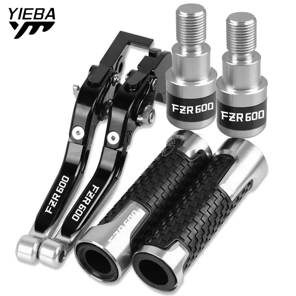 

Motorcycle CNC Adjustable For YAMAHA FZR600 1994-1996 1997 1998 1999 Brake Clutch Levers Handlebar Handle Hand Grips end FZR 600