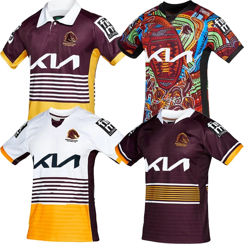 2022 2023 Брисбен Бронкос Регби Джерси Home Away HERITAGE Мужская рубашка высшего качества Бесплатная доставка Размер: S-5XL