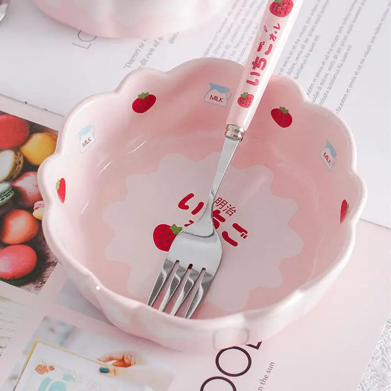 Женская милая Салатница в форме сердца керамическая домашняя посуда для