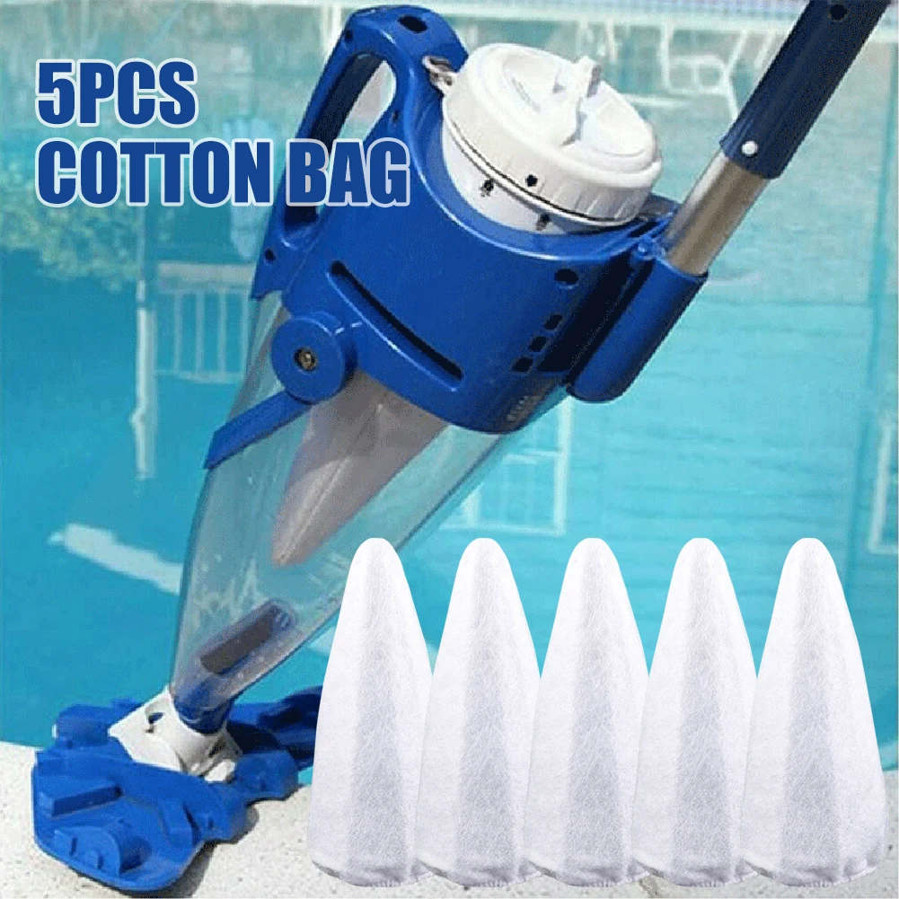 

5Pcs Pool Vacuum Filter Bags Replacement Swimming Pool Cleaner Filter For Centennial Eclipse Fusion PV-10 Hydro 500 IVac 350 M3