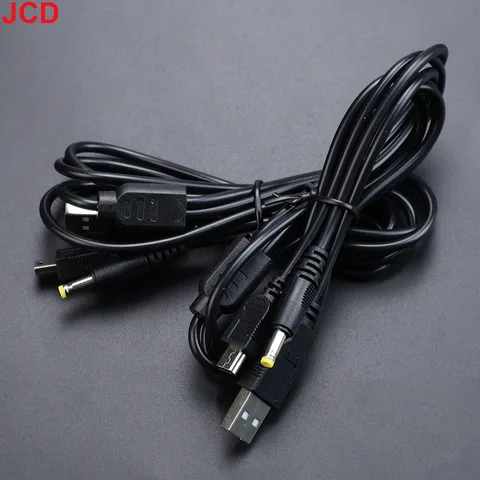 JCD 1 шт., 2 в 1, USB-кабель для передачи данных, зарядный кабель, шнур для PSP 1000 2000 3000 на ПК