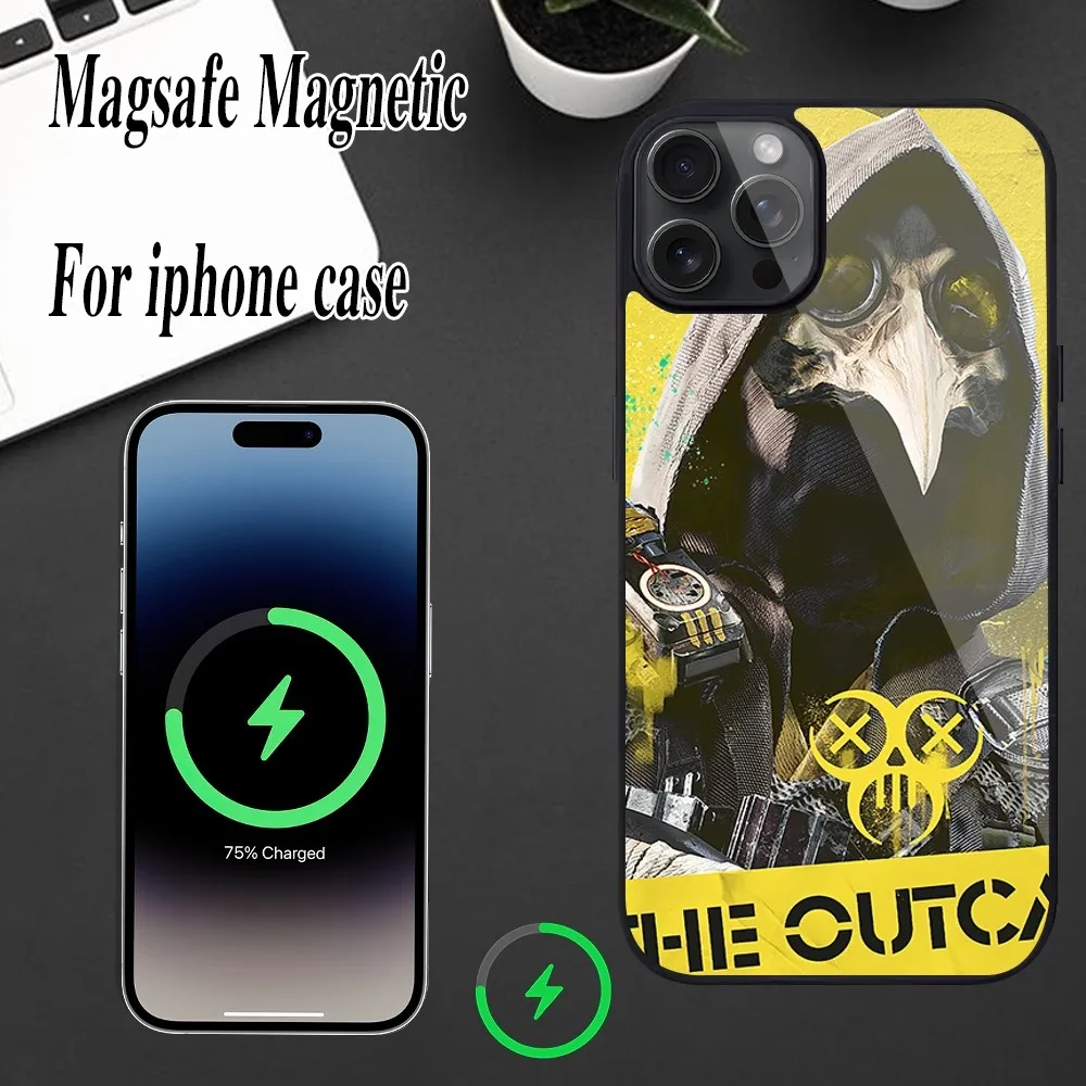 Чехол для телефона с игрой Tom Clancys XDefiant iPhone Magesafe Магнитный чехол 12 13 15 11 Mini 14 Max Pro Plus