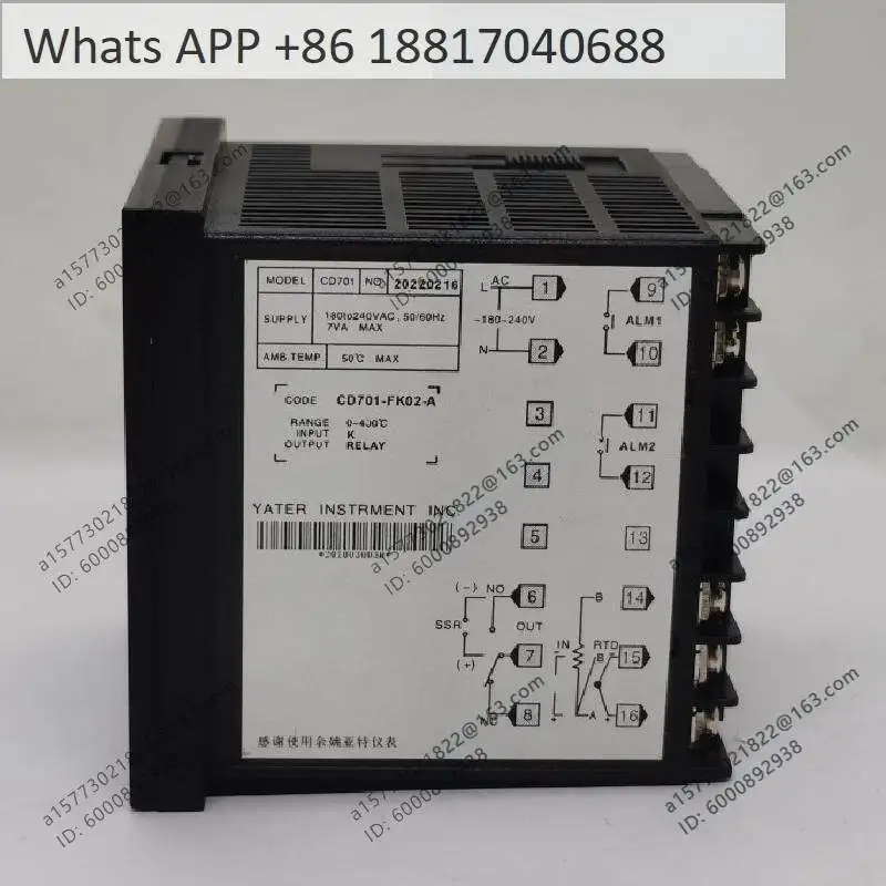 Фото Терморегулятор YATER CD701-FK02-A FK02-V с цифровым дисплеем №3