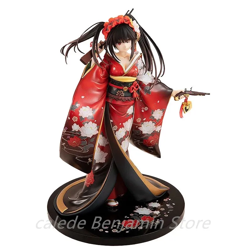 

23cm KDcolle Date A Live Anime Figure Tokisaki Kurumi Alluring Kimono Action Figure Kurumi Tokisaki Figurine Model Toys