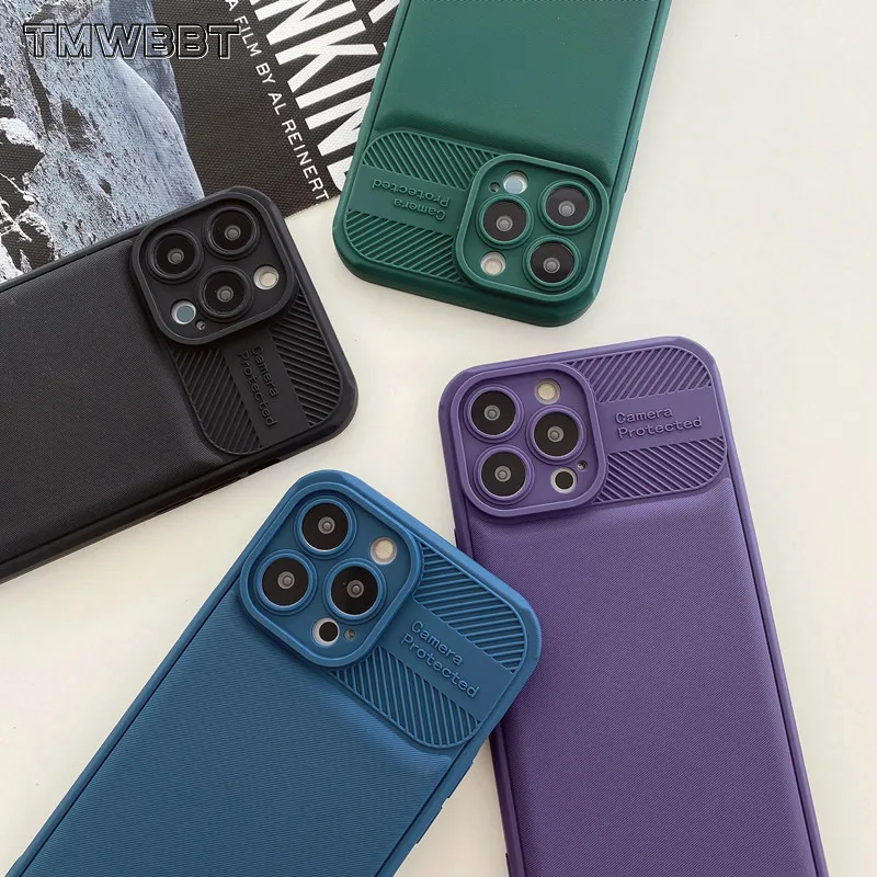 

Lines Simple Tpu phone case for iphone 14 13 12 11 Pro Max Lens protection case on iphone X XS XR 7 8 Plus 14 13 pro max Cover